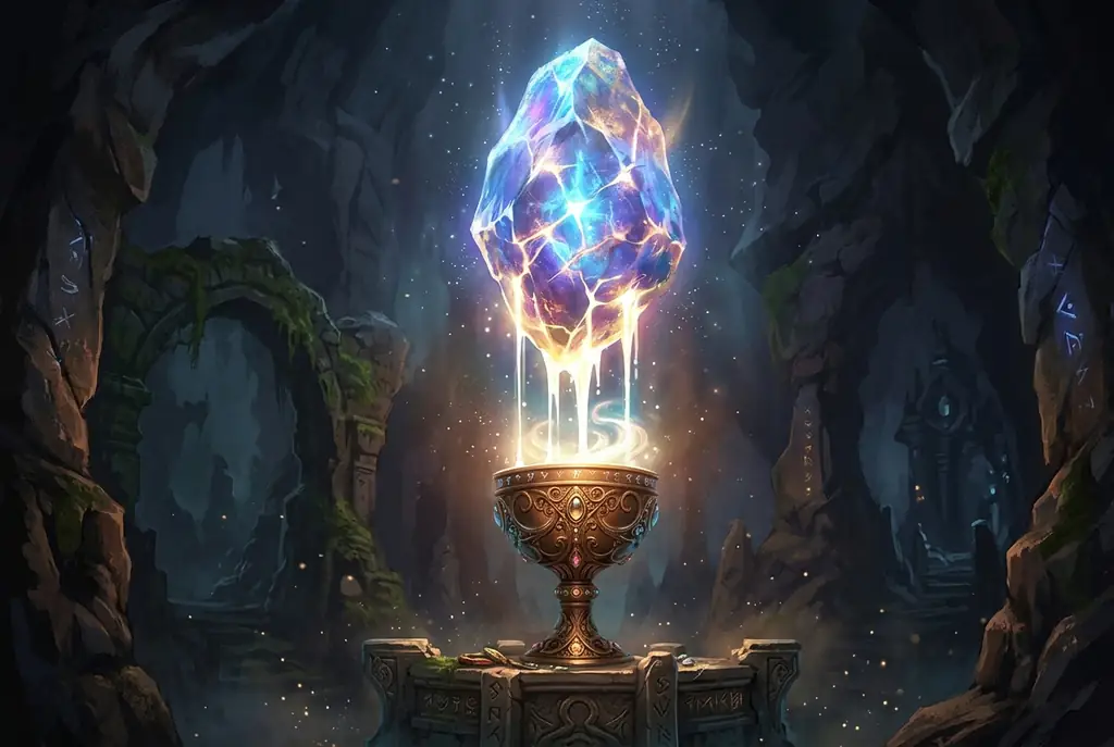 Magické pozadí krystalu